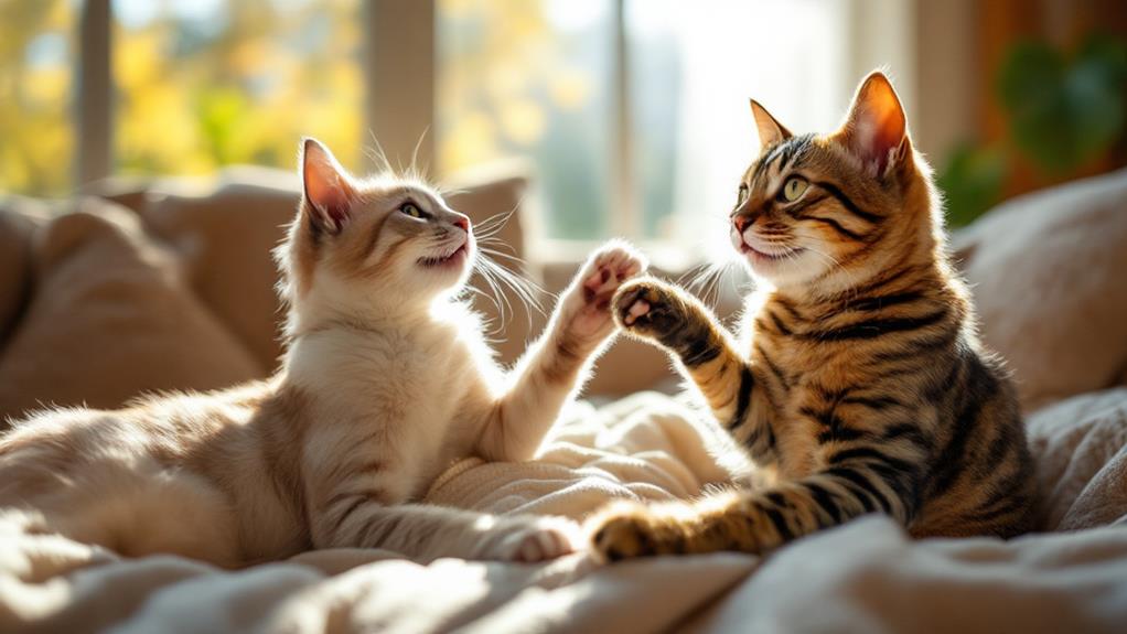 interacting with talkative cats