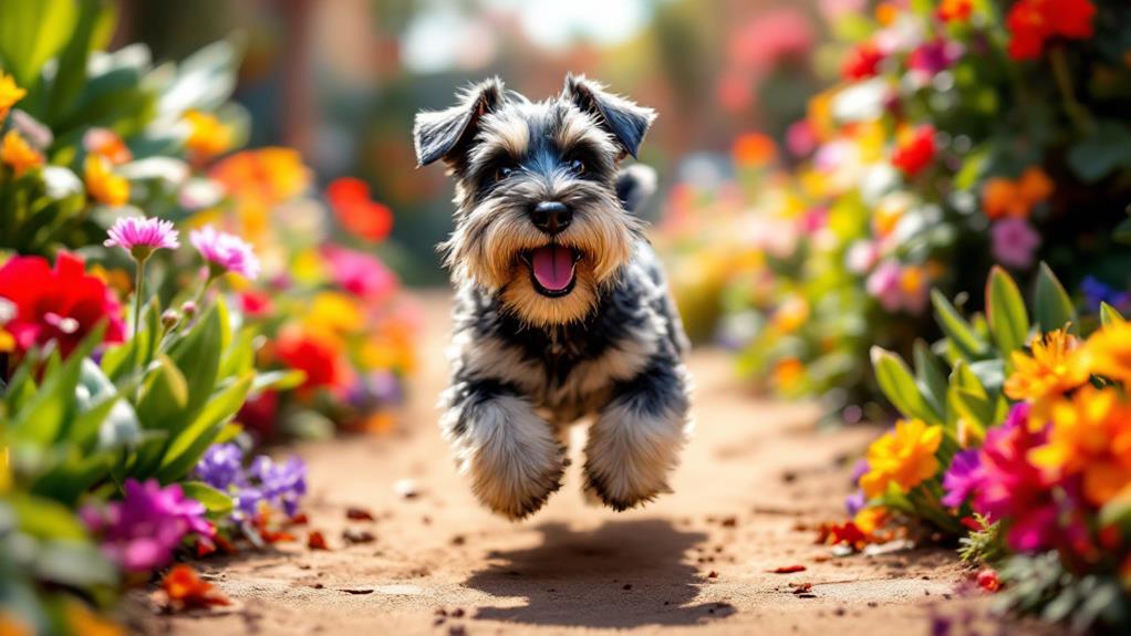 playful schnauzer companions