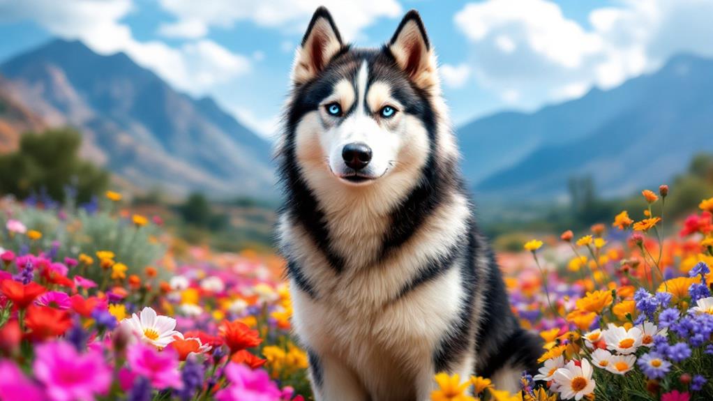 vibrant siberian husky breed