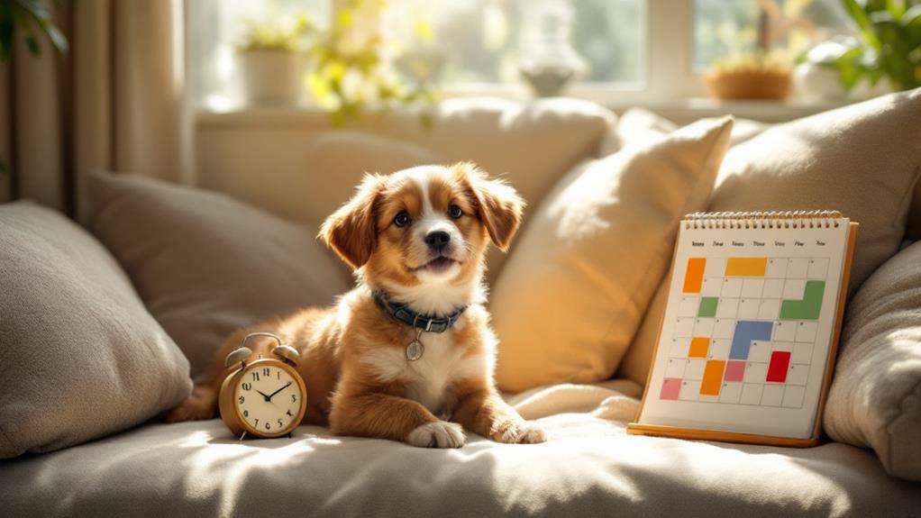 regular housebreaking routine