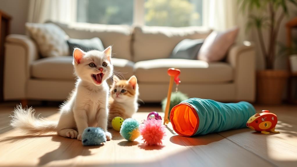 playful feline entertainment items