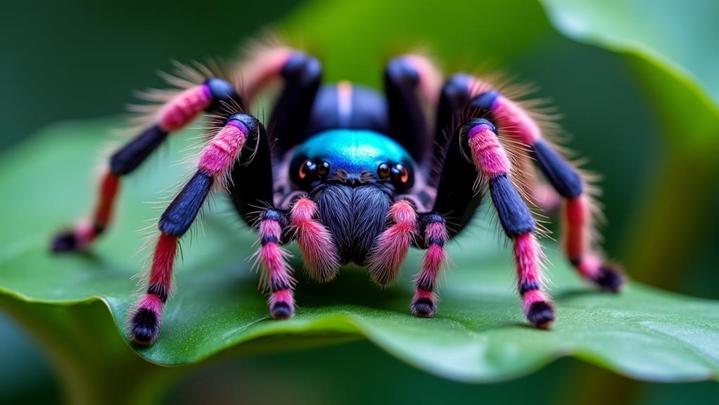 tarantula with pink toes