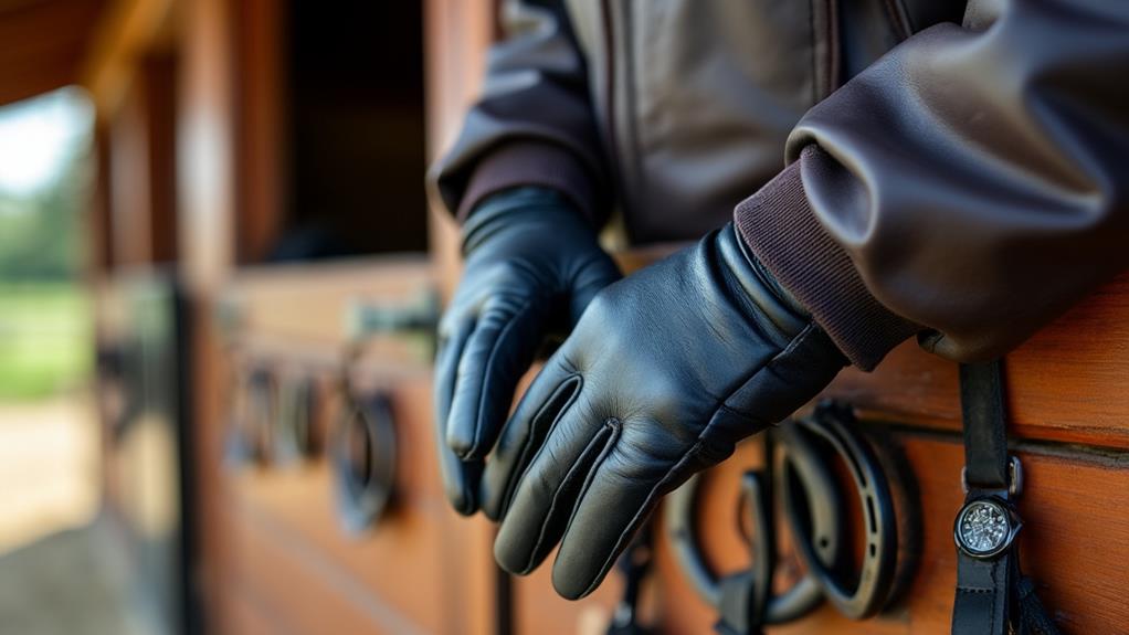 long lasting equestrian hand protection