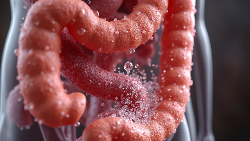 large intestine water absorption