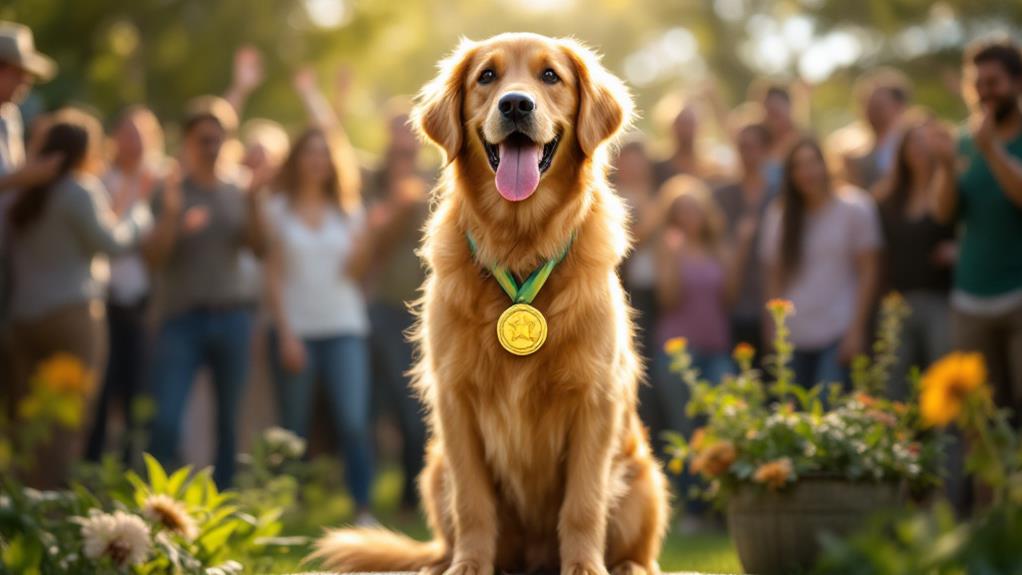 honoring dog accomplishments together