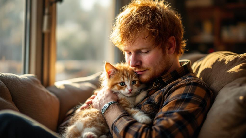 ed sheeran s adorable rescued kitten