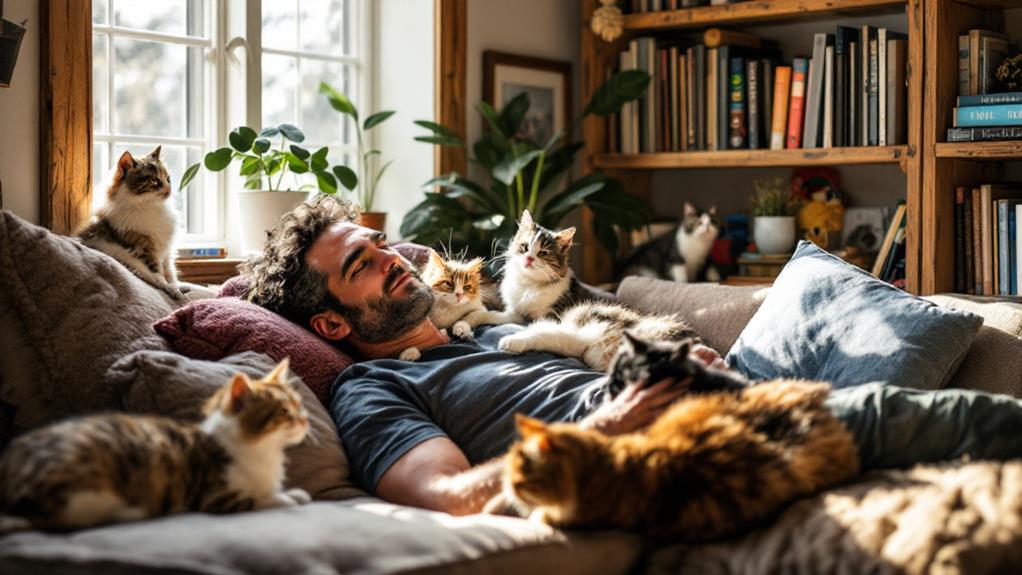 mark ruffalo s feline friends