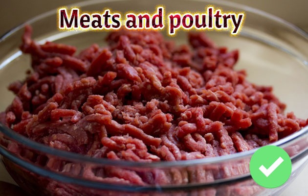 Meats and poultry