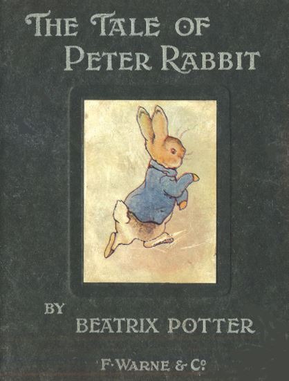 Cover of first edition of The Tale of Peter Rabbit